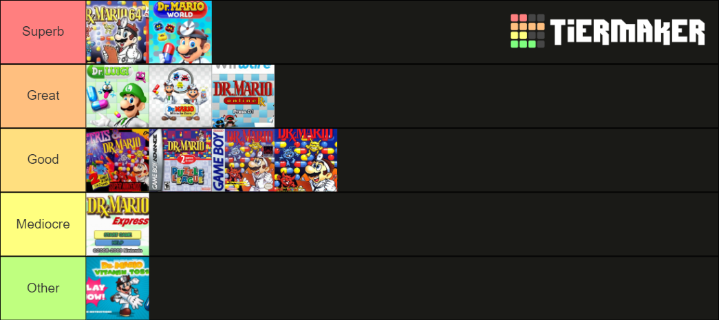 The BEST Games EVER Made Tier List 