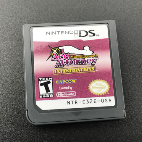 E-rated” Ace Attorney Investigations: Miles Edgeworth cartridge